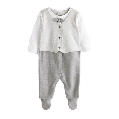 英国NEXT宝宝百日周岁礼服连体衣