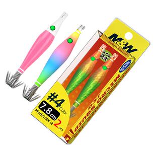 MW鱿魔钩鱿鱼吹筒钩假饵鱿鱼钩软布卷海钓吹筒神器底钩夜光UV伞钩