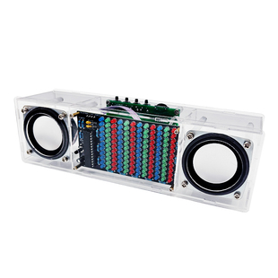 音乐频谱蓝牙音箱 DIY节奏灯双声道音响制作焊接练习电路板YH-826