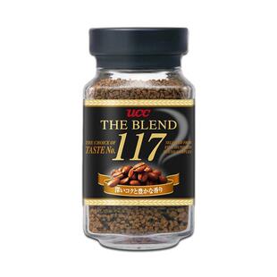 日本原装进口UCC悠诗诗117纯黑咖啡速溶AGF蓝罐瓶装粉官方旗舰店
