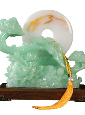 玉石平安扣酒柜装饰品开业礼品