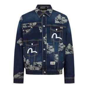 EVISU 福神男士满地佛头底特律复古牛仔外套夹克