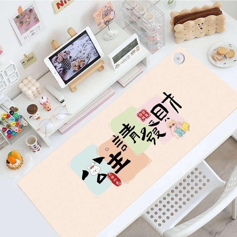 加热鼠标垫超大发热暖手桌垫冬季办公室电脑键盘儿童书桌发热垫子