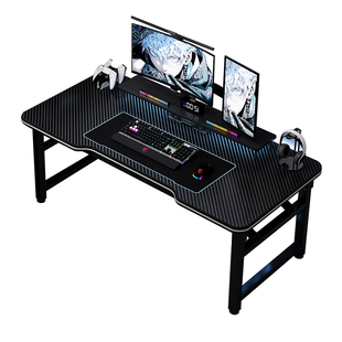 电竞桌台式电脑桌可装机械臂可放主机免安装办公桌家用书桌工作台