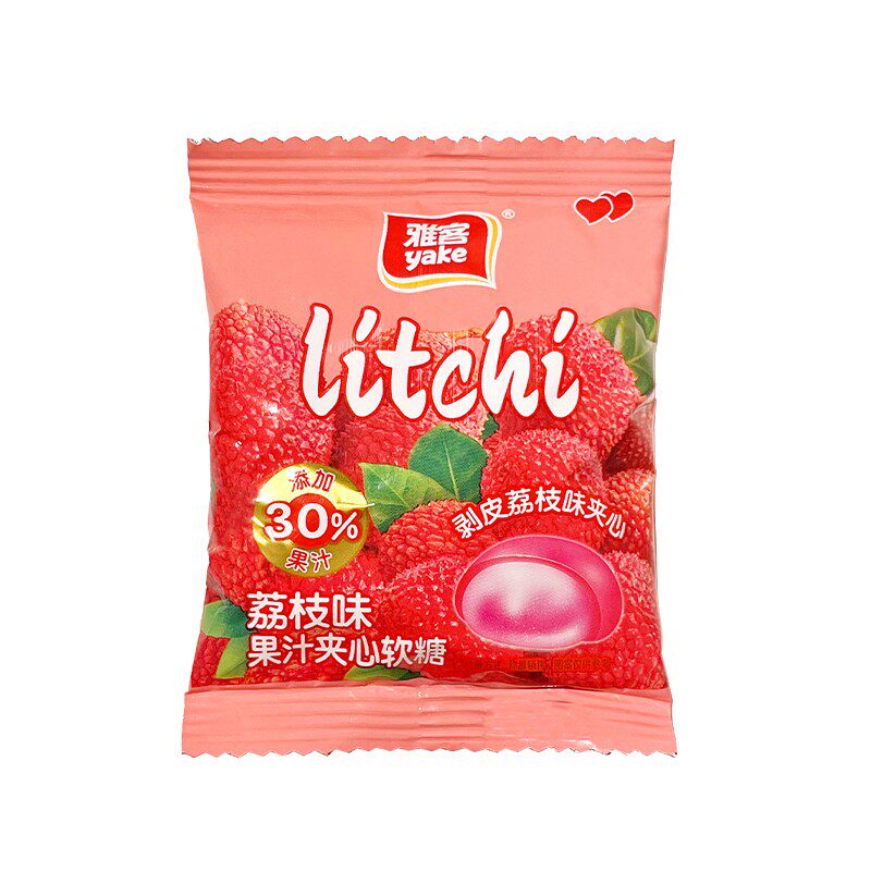 雅客剥皮果汁夹心软糖(手抓包)