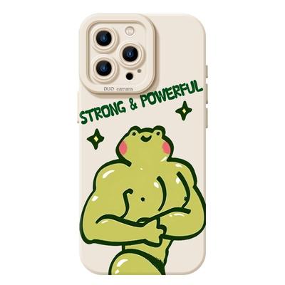 肌肉青蛙鸭子手机壳适用苹果系列