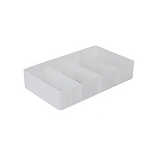 日式抽屉整理盒分格透明分隔收纳抽屉整理神器内置整理盒带隔板