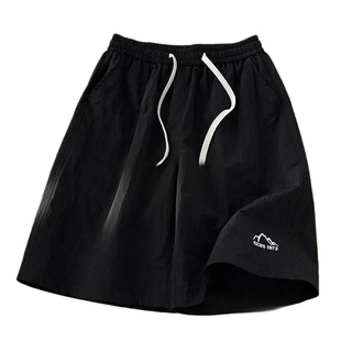 悟空有货夏季户外速干运动短裤男女宽松五分裤子休闲紫色冰丝橘色