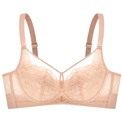 商场同款MYBODY新款大胸显小内衣薄款透气兔耳朵收副乳防下垂文胸