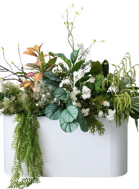 野花绿植花箱造景仿真植物摆件