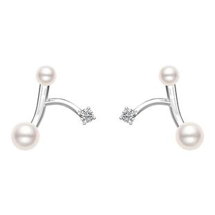 赫生HUSSAIN星点零星珍珠耳钉精致小巧秋冬高级感耳饰悬浮耳环女