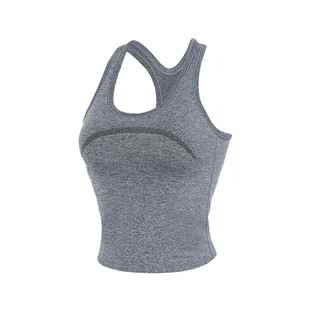 annerun工字美背文胸一体背心外穿运动内衣女跑步防震健身瑜伽服