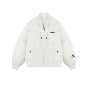 BJHG不计后果美式双面两穿鹅绒羽绒服女款冬季加绒加厚防寒服外套