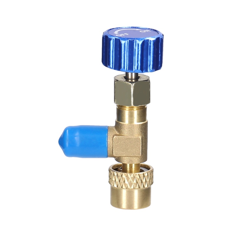 R22 R410空调安全阀制冷剂接头带5/16SAE 1/4SAE软管螺纹转换接头