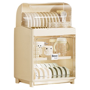 厨房用品放碗筷收纳盒置物架子宝宝餐具婴儿辅食工具沥水柜放奶瓶