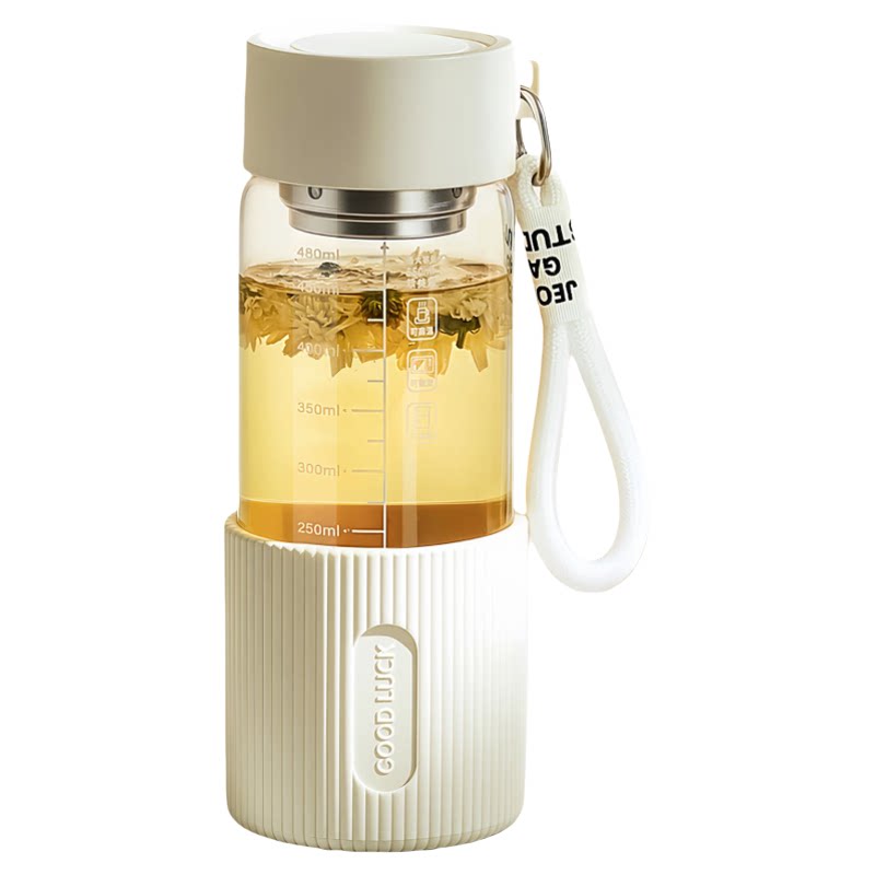 欣美雅玻璃杯女生高颜值茶水分离玻璃杯