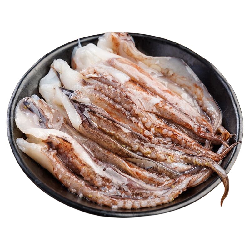 二本足小鱿鱼须商用八爪须新鲜冷冻鱿鱼头半成品海鲜家用烧烤食材