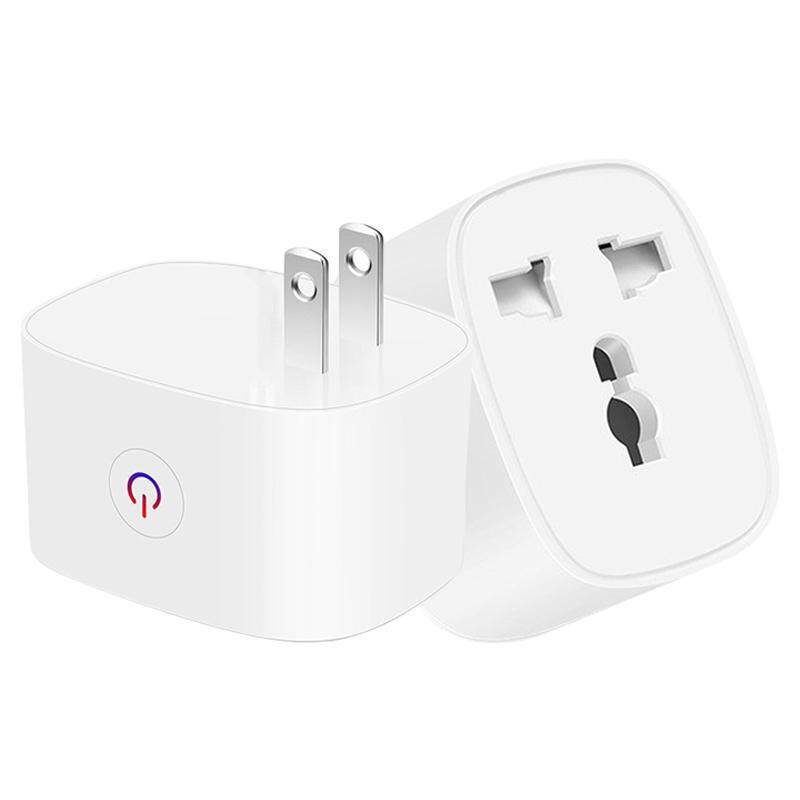 国标wifi智能插座万能转换插孔手机app远程定时器2脚扁插通用插头