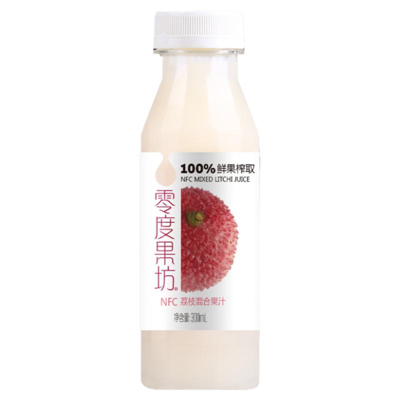 零度果坊nfc鲜榨荔枝汁300ml*6