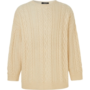 【折扣】the Shepherd UNDERCOVER 男秋冬绞花针织马海毛混纺毛衣