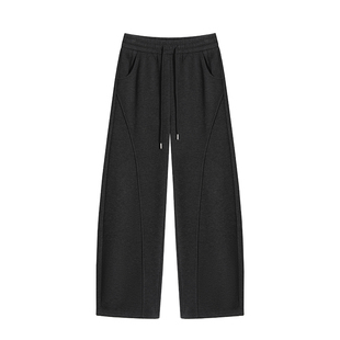 加绒裤子2025新款今年流行爆款大码羊毛白色弯刀裤女休闲显瘦长裤