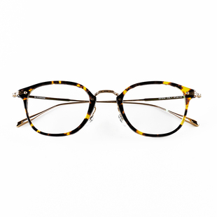 称称眼镜美式复古东瀛文艺近视镜男中金圆角板材方框轻盈眼镜女16