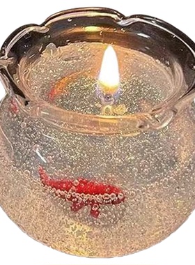 泡泡鱼缸香薰蜡烛卧室氛围感