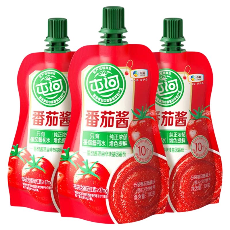 中粮屯河新疆内蒙番茄酱番茄膏无添加剂西红柿蕃茄酱25年12月