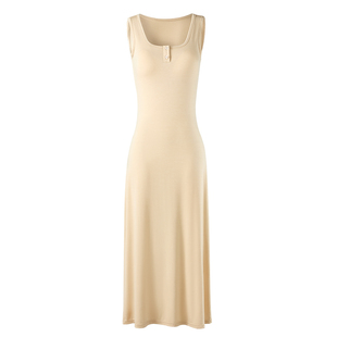 莫代尔睡裙吊带带胸垫女款2026新款夏季性感背心长裙女士孕妇裙子