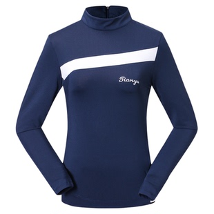 高尔夫服装夏秋季防晒衣 女款速干长袖球衣服T恤 运动打底衫上衣