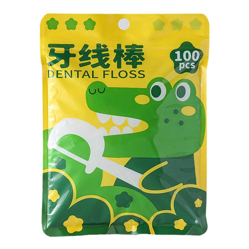 牙线棒100只装便携细滑韧性强