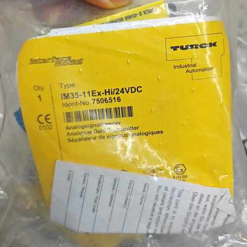 溢价-德国图尔克TURCK模拟信号隔离器，型号IM35-11Ex-