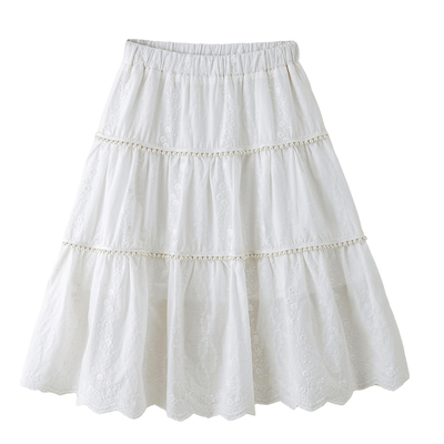 女童巨好看半身裙拼接款蓬蓬裙