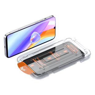 奔雀适用于荣耀Play5钢化膜全屏抗蓝光Play5活力版防摔无尘仓Play5T手机膜Play5TPro防指纹自动除尘贴膜神器