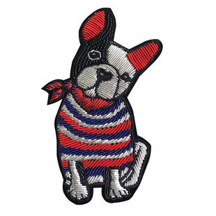 新款领结珠子印度丝拼合 时尚斗牛犬领结狗 蝴蝶结狗 胸针