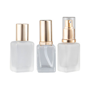 分装瓶D粉底液W护肤精华水乳液沁水玻璃瓶便携30ML按压泵头空瓶子