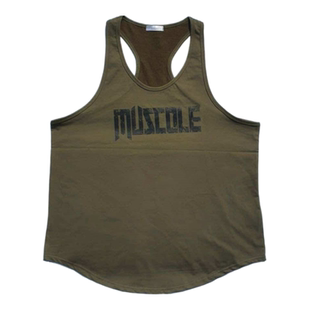 美式无袖工字背心吸汗显肌肉锻炼运动宽松透气撸铁训练健身上衣男