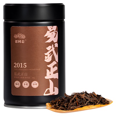 老同志茶叶普洱茶熟茶2015年易武正山熟茶年份散茶罐装60g2罐组合