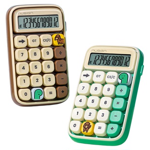 Nusign纽赛乔古漫联名计算器轻音机械按键办公室专用办公大学生高颜值可爱创意joguman小恐龙小学初中生