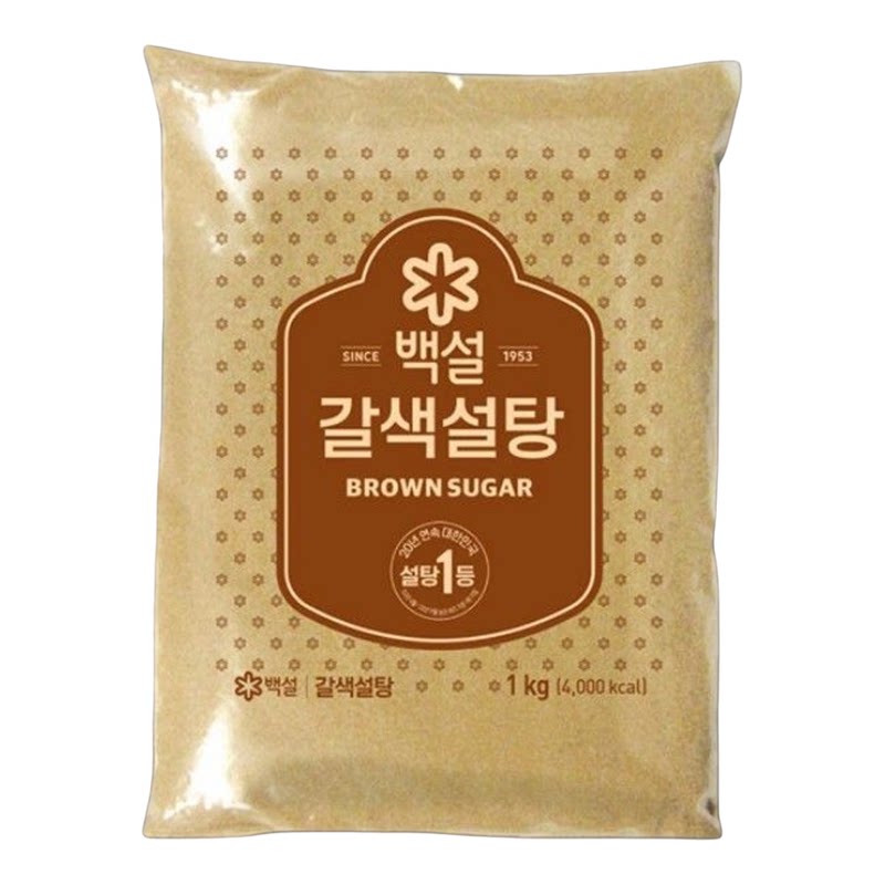 CJ-Beksul白雪韩国纯黄糖1kg装烘焙烹饪零食饼干蛋糕面包厨房调味