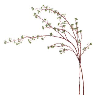 红瑞木仿真绿植树枝客厅玄关桌面造景装饰插花高级感逼真假花摆设