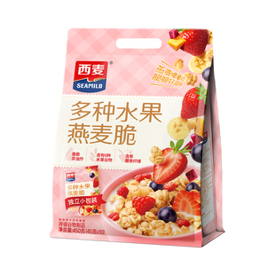 西麦多种水果燕麦脆450g(45g*10)莓果干吃泡酸奶牛奶多维早餐代餐