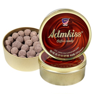 ADM咖啡味硬糖罐装开车犯困办公室瞌睡过年货分享清凉味糖果零食