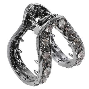 水钻发夹抓夹女高级感2025新款发亮少气质半扎发后脑勺小夹子发饰