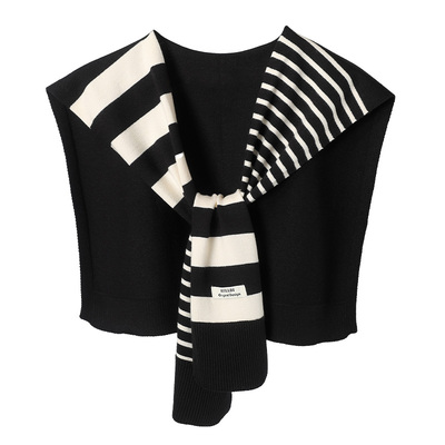 新款条纹披肩外搭女高级感春秋夏