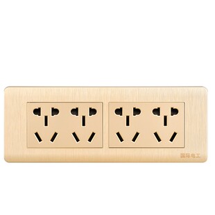 国际电工118型开关插座 四位二十孔多孔十二12孔20孔墙壁插座面板