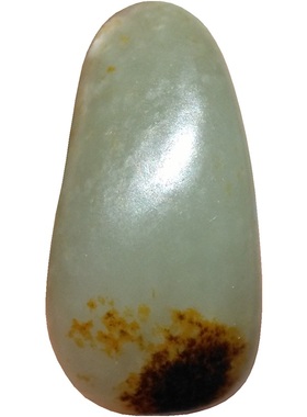 和田玉老气秋梨皮籽料原石吊坠