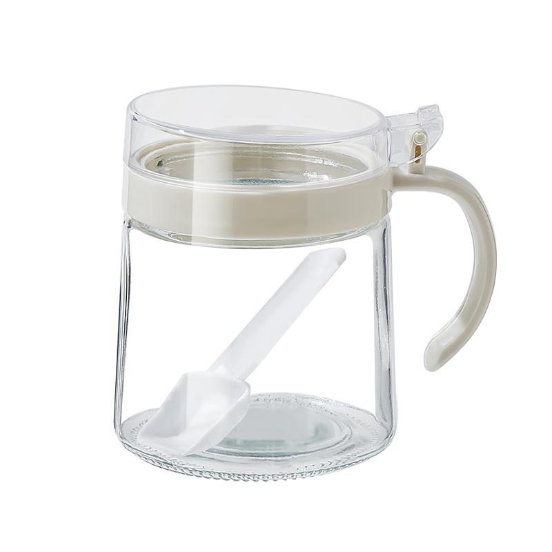 盐罐厨房家用调料罐组合套装玻璃油壶大容量密封玻璃调料盒佐料盒