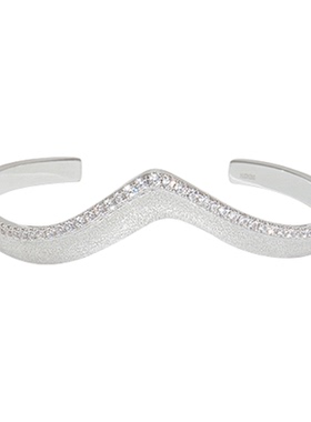 HERBE合璧 白沙海鸥细手镯手工钉砂工艺开口镯度假时尚百搭女款