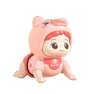 婴儿玩具0一1岁学爬行引导抬头练习训练益智早教电动爬娃3宝宝6月